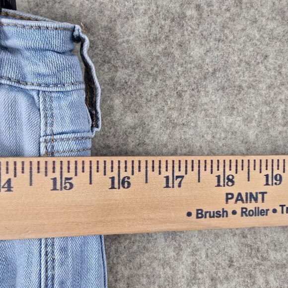 Almost Famous Light Blue Womens Distressed Flared Jeans Size 9 - Picture 8 of 9